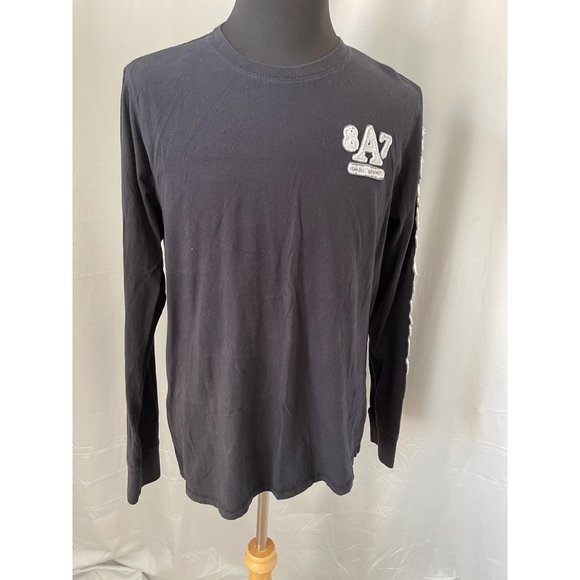 Aeropostale Men's Black Long Sleeve T-Shirt - Picture 1 of 10